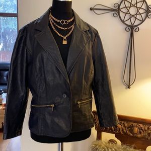 Last Kiss faux leather jacket
